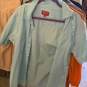 Supreme Large button down baby blue